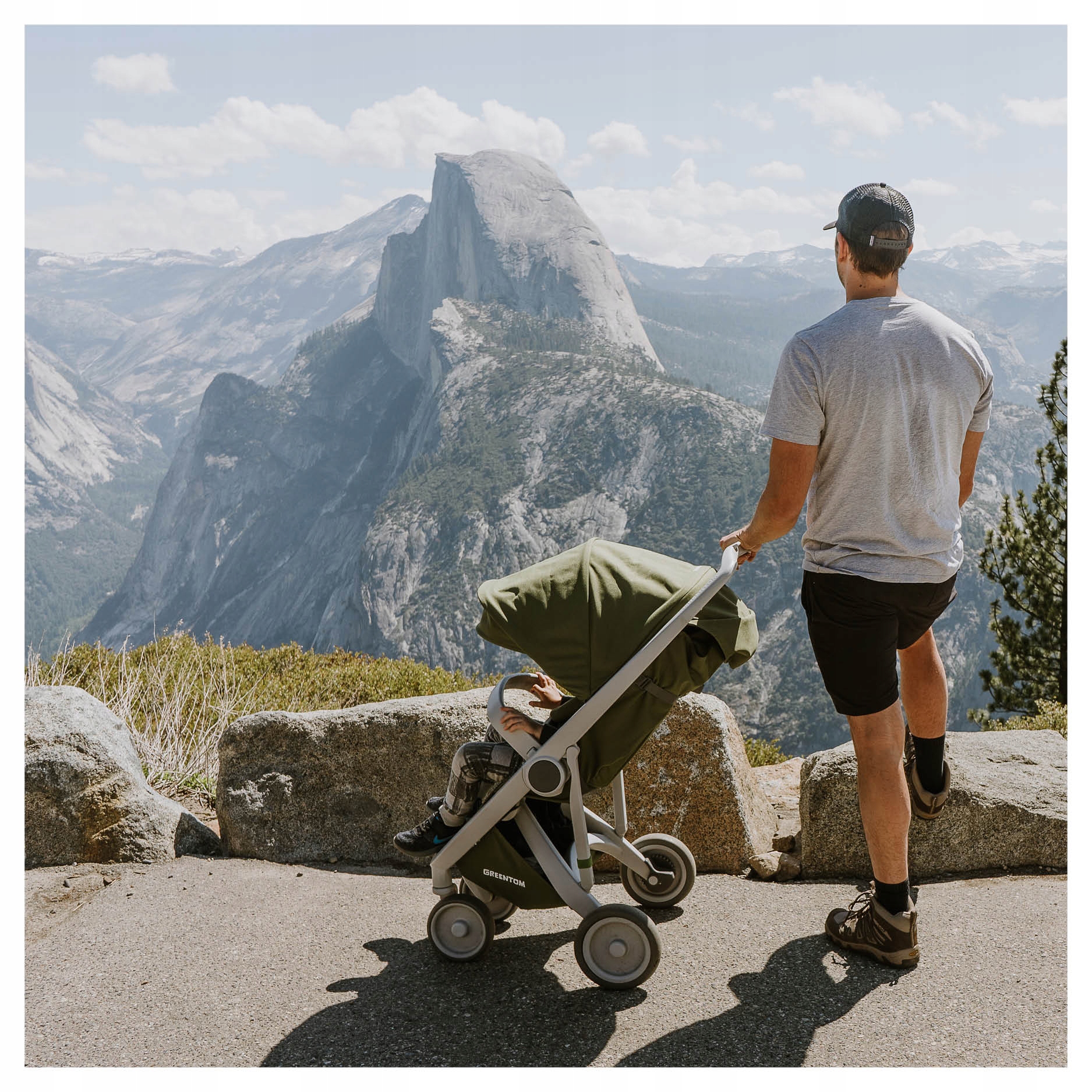 wózek Greentom Classic grey/olive Liczba kół 4