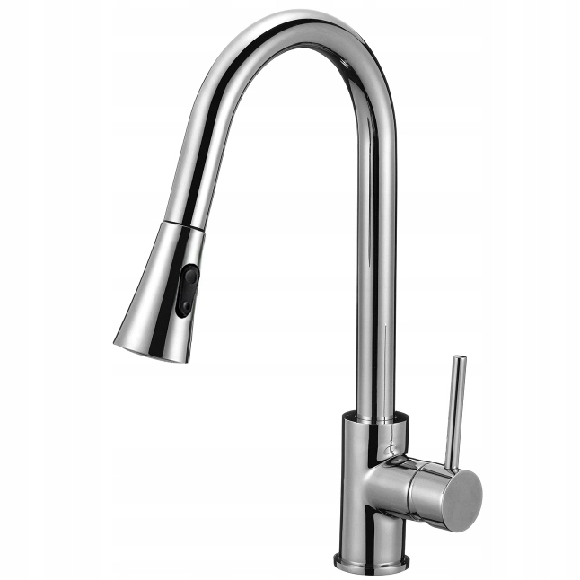 Kuchyňská Baterie Vytahovací Sprcha Chrom Flexibilní Mosaz