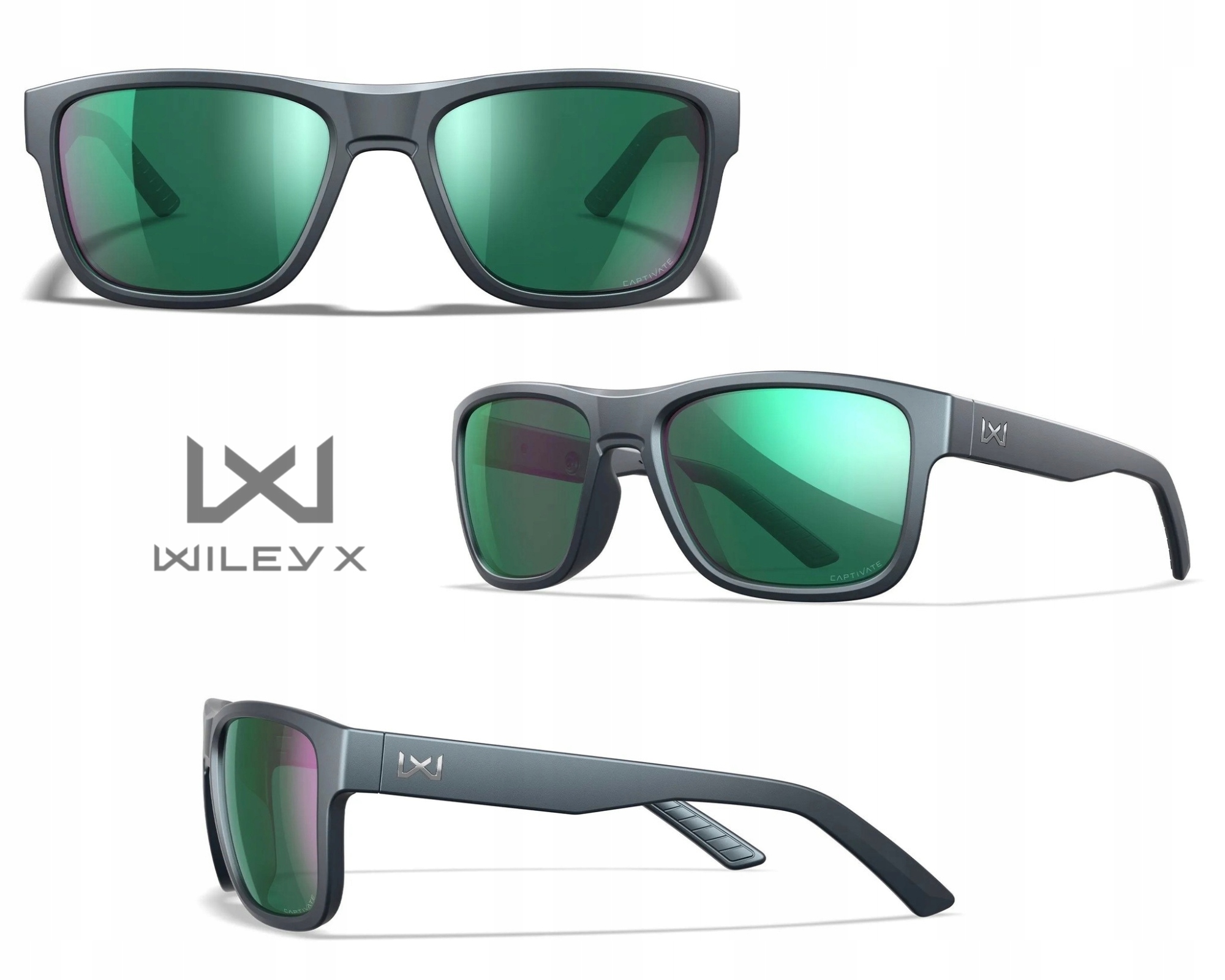 Polarizační brýle Wiley X Ovation Green Mirror /zelené Zrcadlo