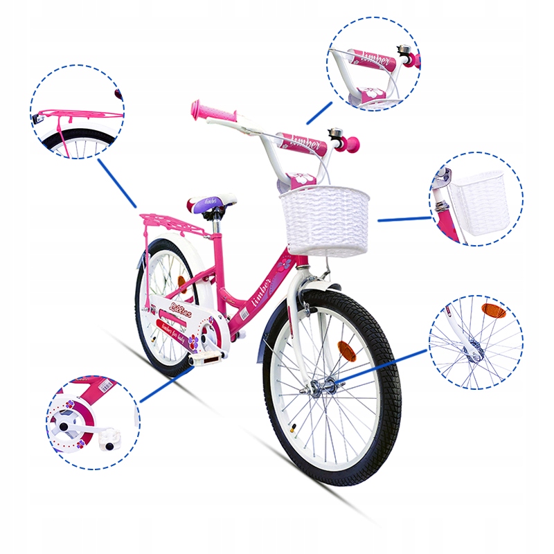 BMX Rower Dziecięcy Rowerek 20 cali + Stopka Model Girl