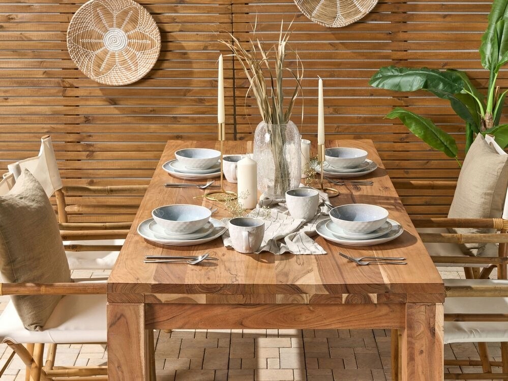 16-częściowy zestaw naczyń z kamionki jasnoszary SESAME Rodzaj serwisu obiadowo-kawowy