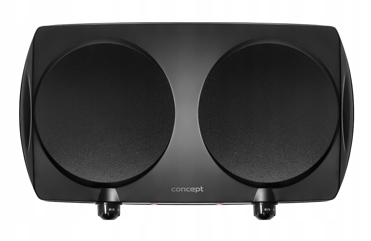 Kuchenka elektryczna dwupalnikowa czarna Concept 2500 W VE3060