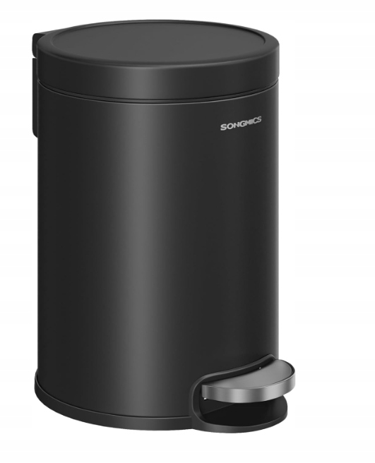 Koš na kosmetiku, 3 litry, s víkem Softclose, odpadkový koš s pedálem,