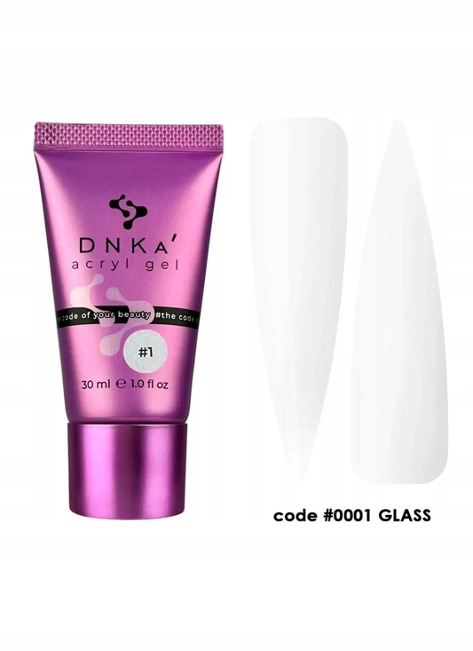 Dnka gel barva 0001 glass v tubě 30 g