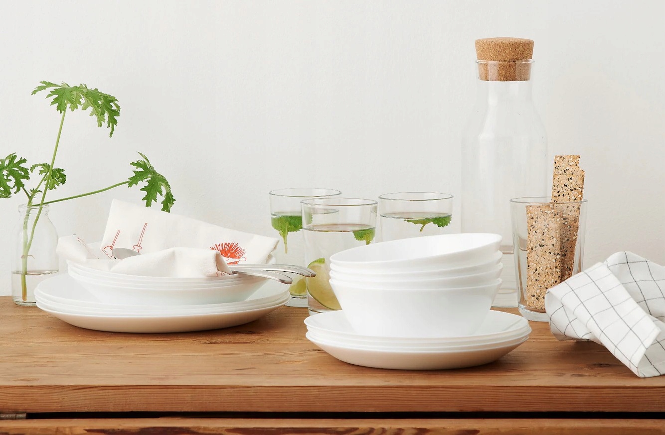 MISKA OFTAST BIAŁA HARTOWANE SZKŁO 15 CM Marka Ikea