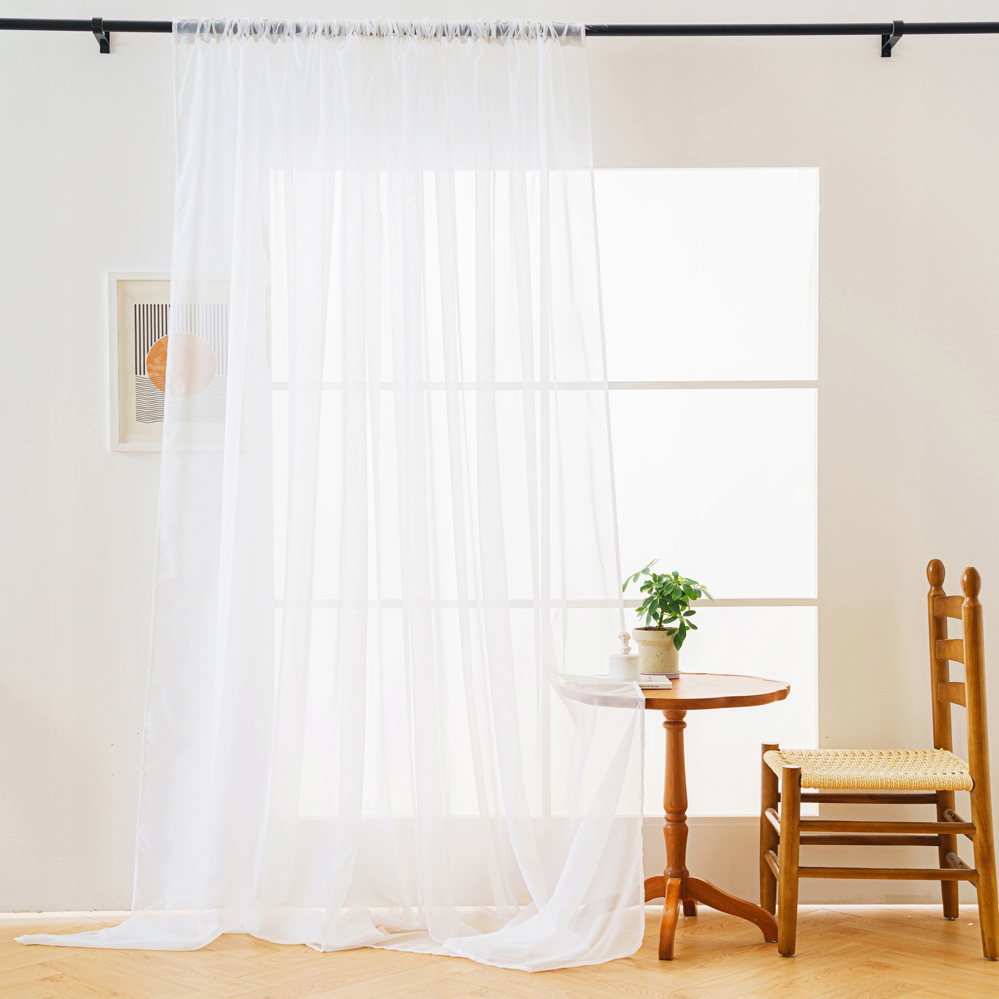 FIRANA GOTOWA NA TAŚMIE 145X250 FIRANY DO SALONU SYPIALNI WOAL BIAŁA EAN (GTIN) 5901725239667