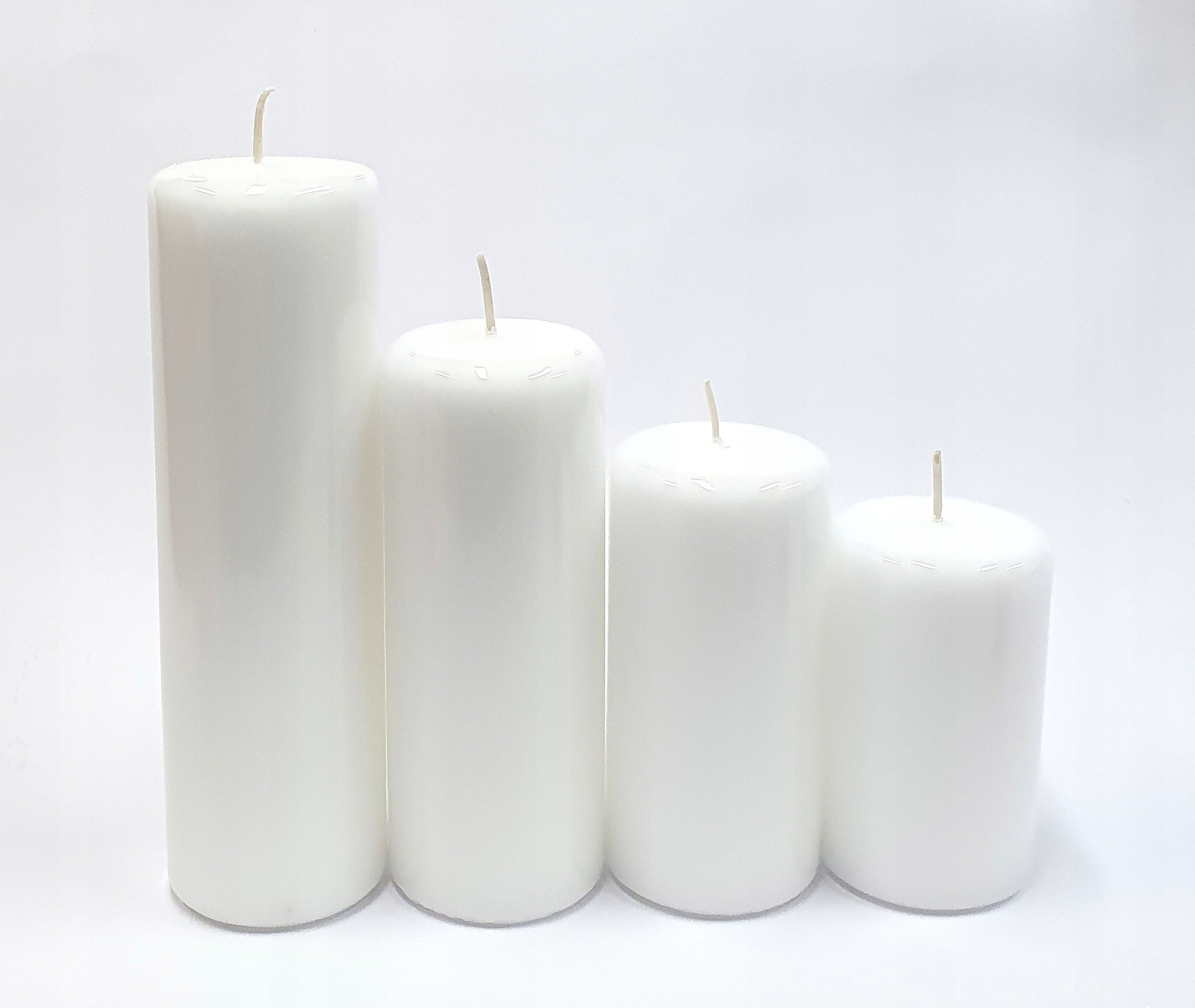 

Świece Komplet 4 Szt 60x200-150-120-100 mm Biały