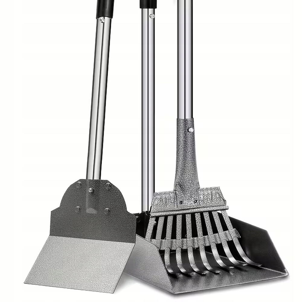 Sada Sběrač Psích Exkrementů Sběrač Psích Hovínek Velký 102 cm Hrábě Lopata Lehké