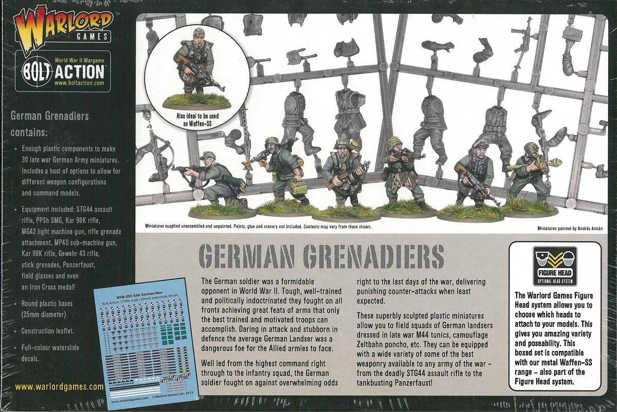 Bolt Action German Grenadiers WWII Infantry System Bolt Action