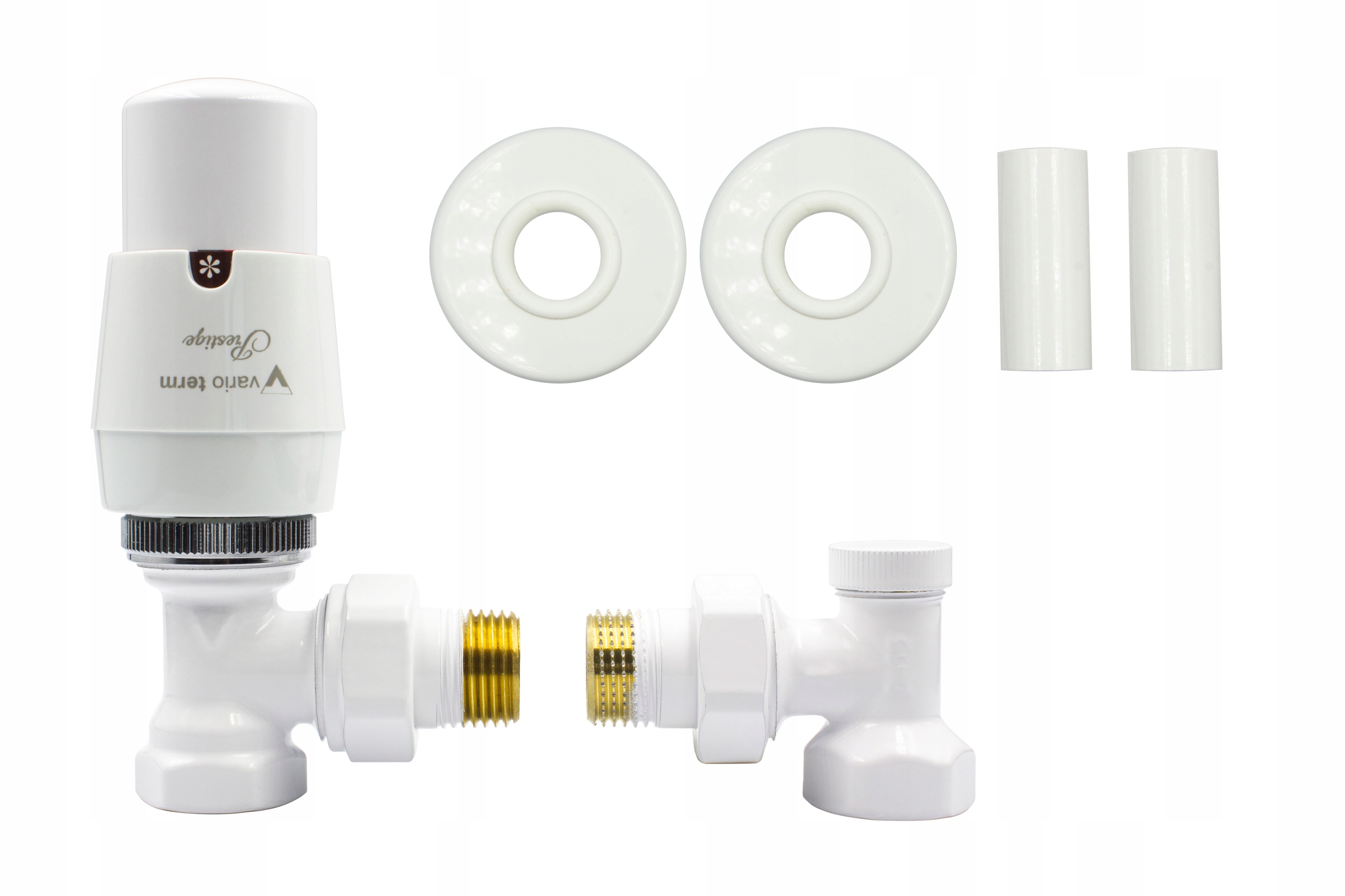 

Zawory termos. Elegant rozety biały