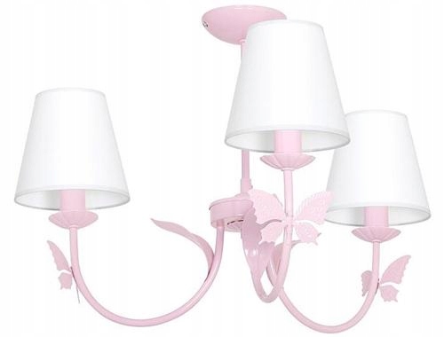 Lampa Sufitowa Żyrandol Mini Motyl III Jasny róż