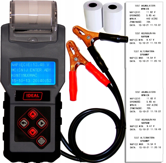 Digitálny Tester Akumulátorov BDT4000 S 12V Tlačiarňou