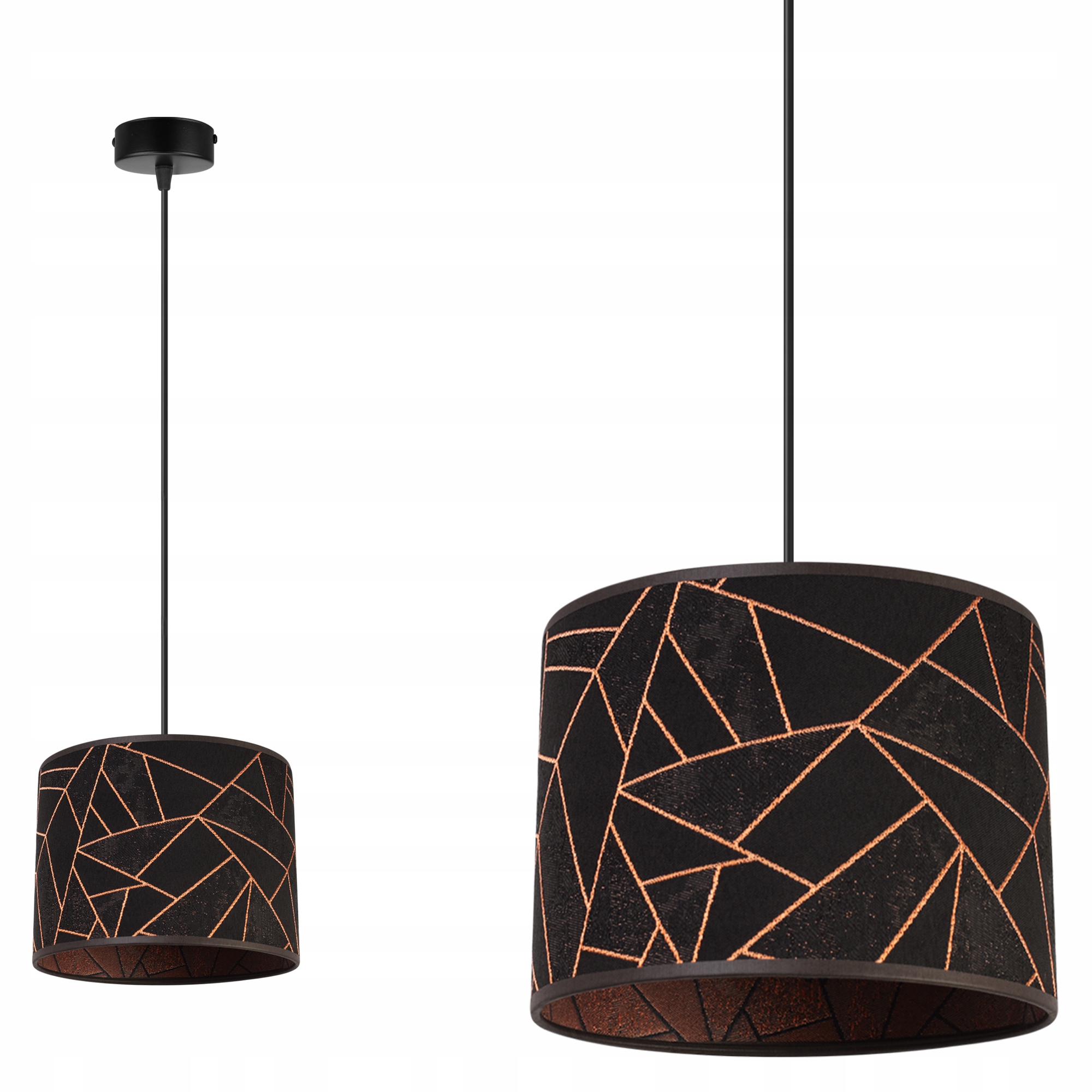 Závěsné Stropní Svítidlo S Jedním Stínítkem Měď Do Obývacího Pokoje Nad Stůl