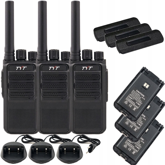 Vysílačky Tyt TC-666F Rádia Walkie Talkie Pmr Nabíjení Usb Odolné