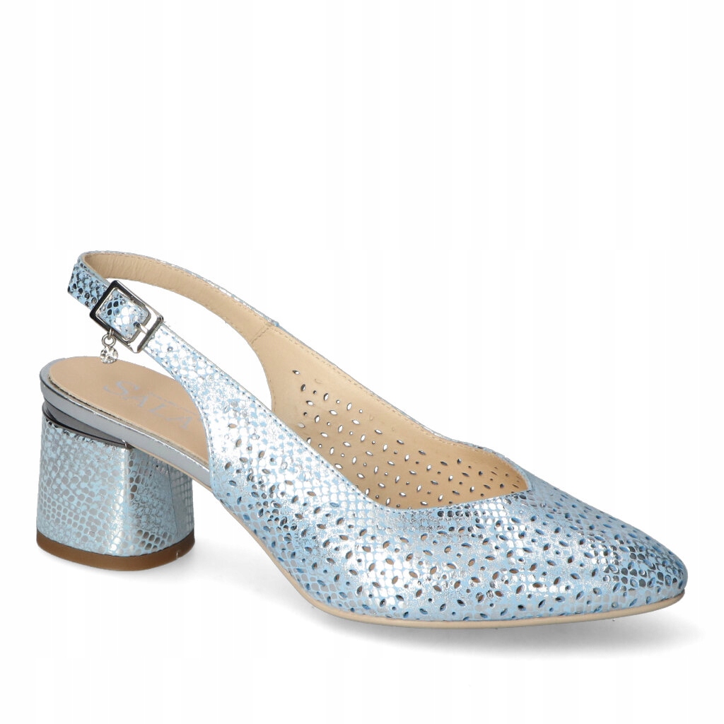 Dámské sandály Sala Modré Lico Kožené 39