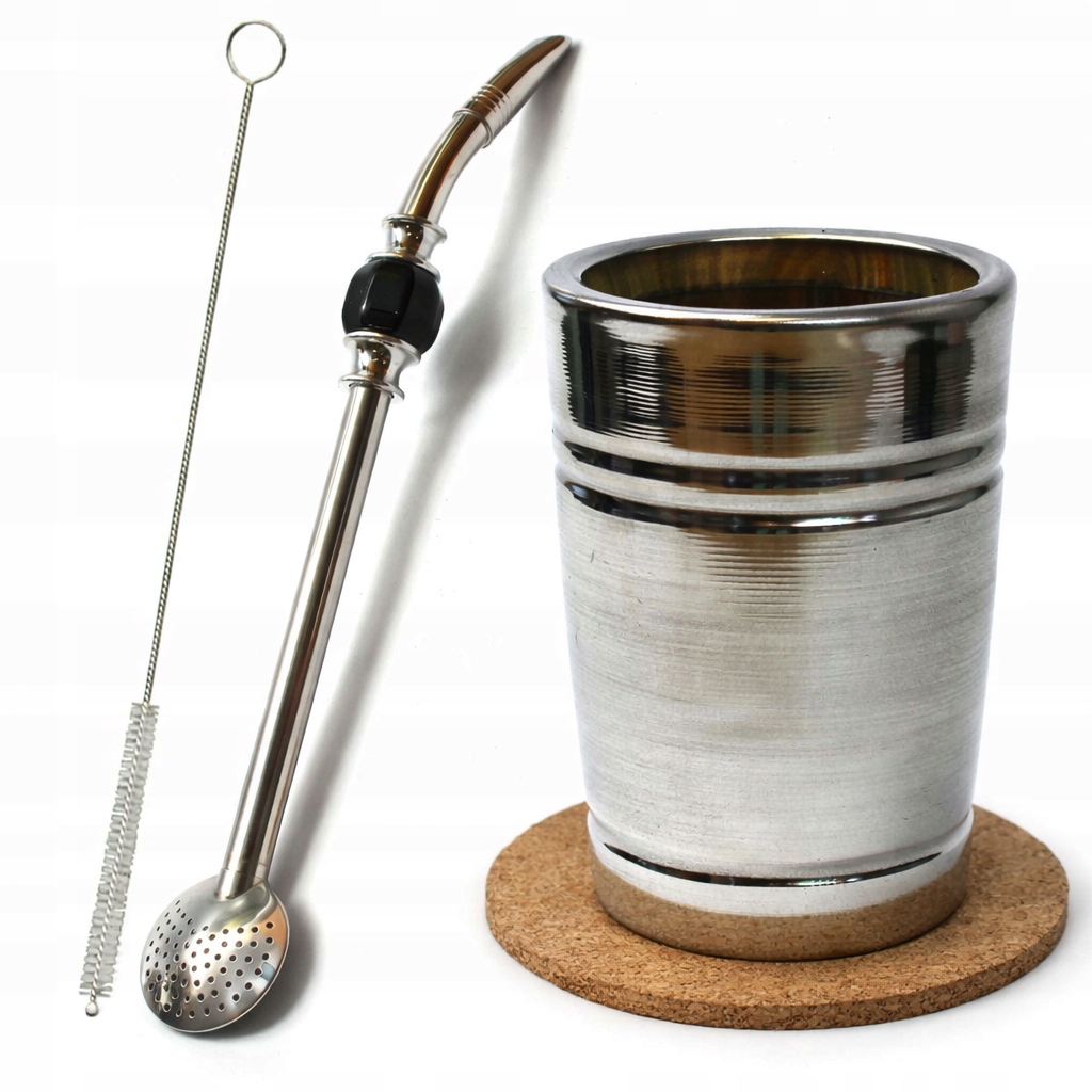 Levně Matero Big Palo Santo XL Bombilla Inox Negro21 roztahovací pro Yerba mate