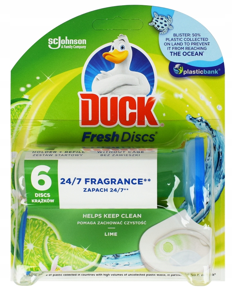 

Duck Fresh Discs Lime Starter 6 krążków do Wc 36ml