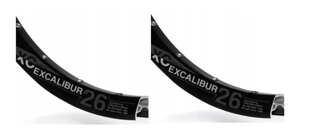 Obręcz Rodi Excalibur XC 27,5"x19 czarna 32 o