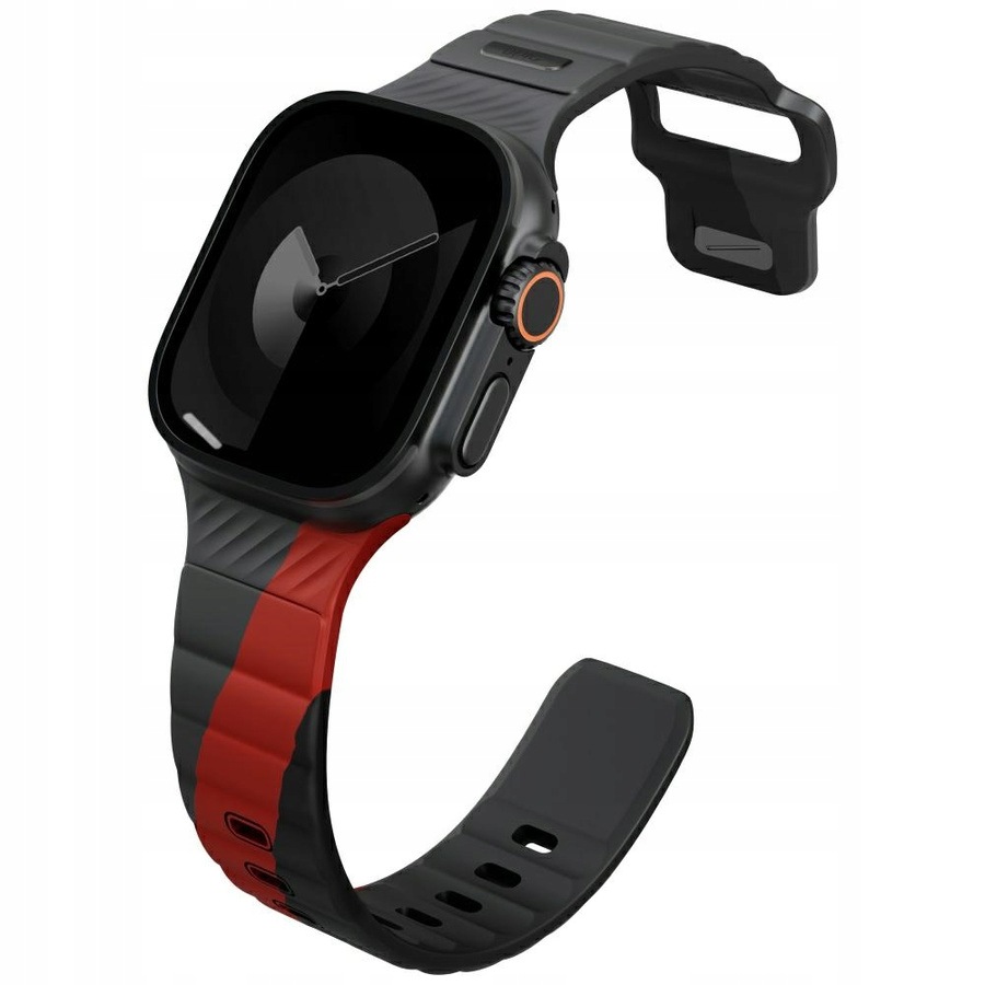 Pasek Uniq Stride De Rubber do Apple Watch 49/46/45/44mm charcoal