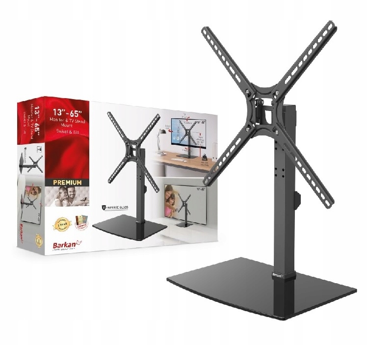 Stojak Podstawa pod na do Telewizor Tv 13-65" Obrotowa Stopka Barkan