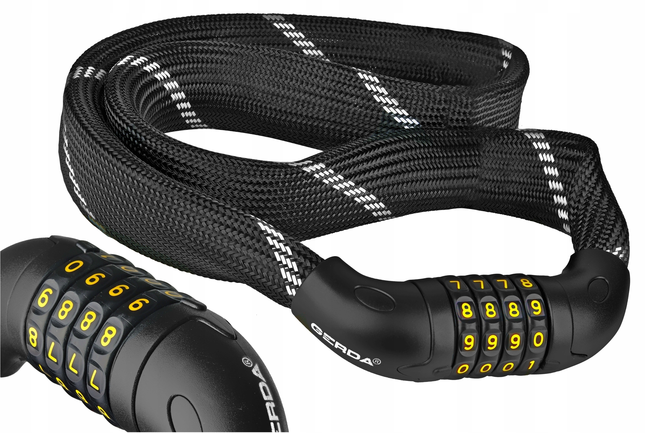 ZABEZPIECZENIE ROWERY ŁAŃCUCH ZAPIĘCIE GERDA CONTRA LINE COMBO 900/6C MOCNE