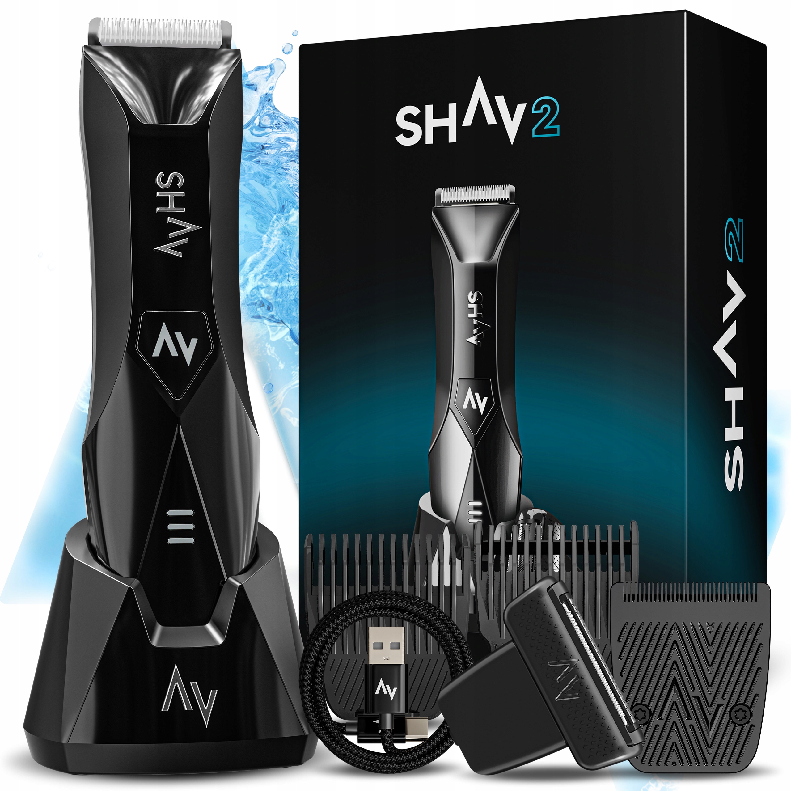 Shav 2 Maszynka do Strzyżenia Golenia Włosów Zarostu Miejsc Intymnych