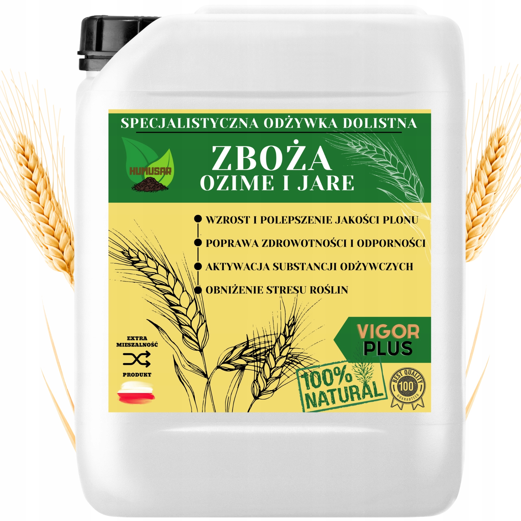 Specjalistyczna Dolistna Odżywka Do Zbóż Wieloskładnikowa Nawóz Zboża 10L