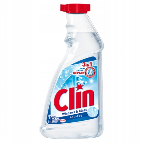 

Clin Anti-Fog Płyn do Szyb i Okien 3w1 Zapas 500ml