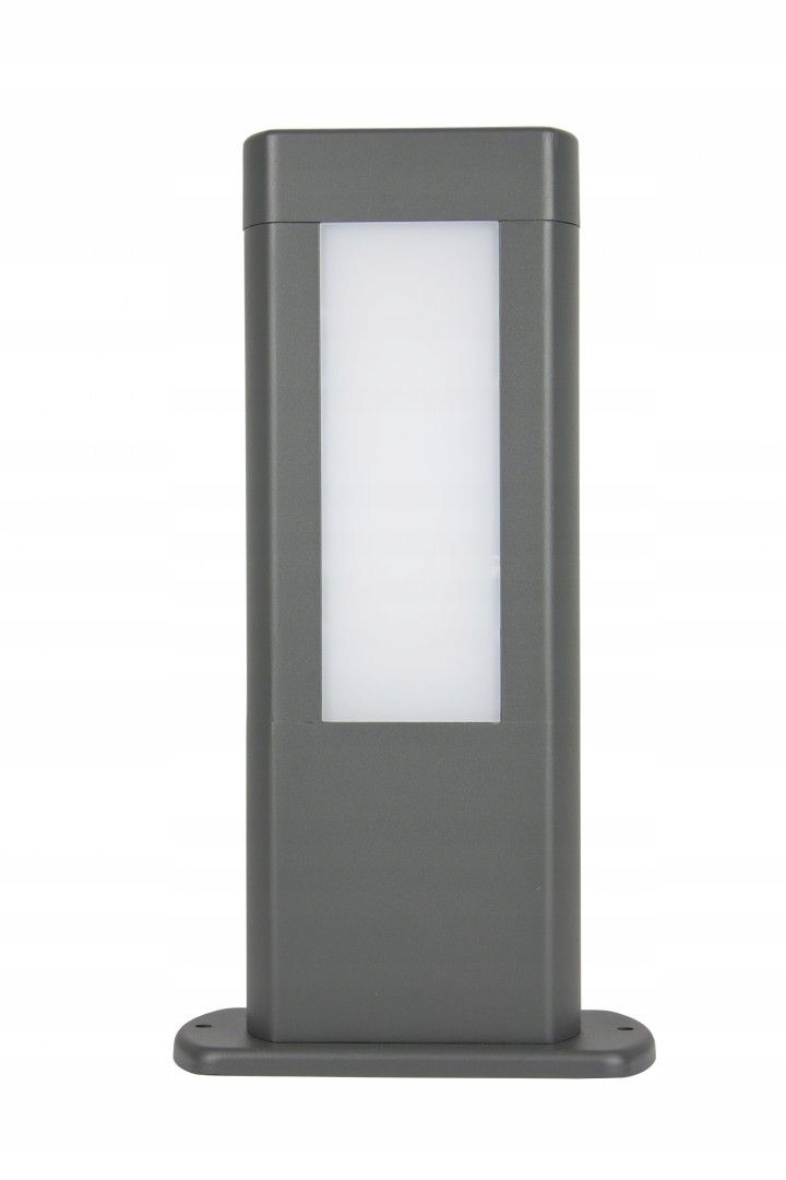 Vodotesný Led obdĺžnikový osvetľovací stĺpik 30 cm, sivý