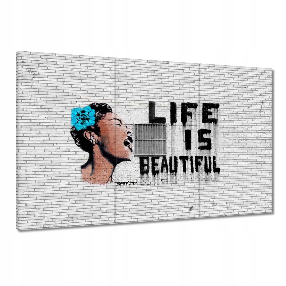 Obrazy 120x80 Banksy Life jsou krásné