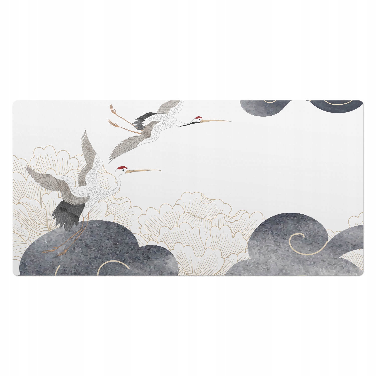 Podložka na psací stůl pro grafiky a designéry Ptáci v oblacích 100 x 50 cm