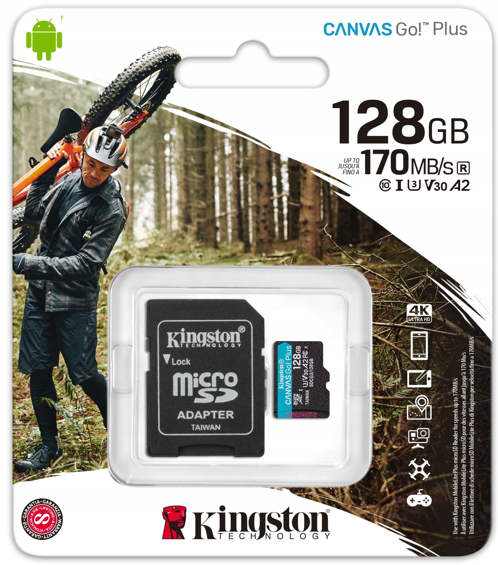 Karta pamięci KINGSTON Plus microSDXC 128GB Producent Kingston