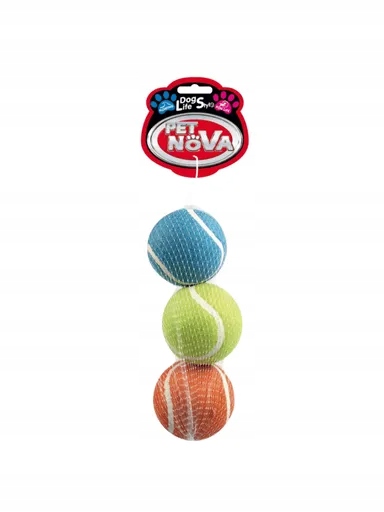 5 x Hračka Pro Psy Tenisové míčky plovoucí 3 kusy v balení 6 cm