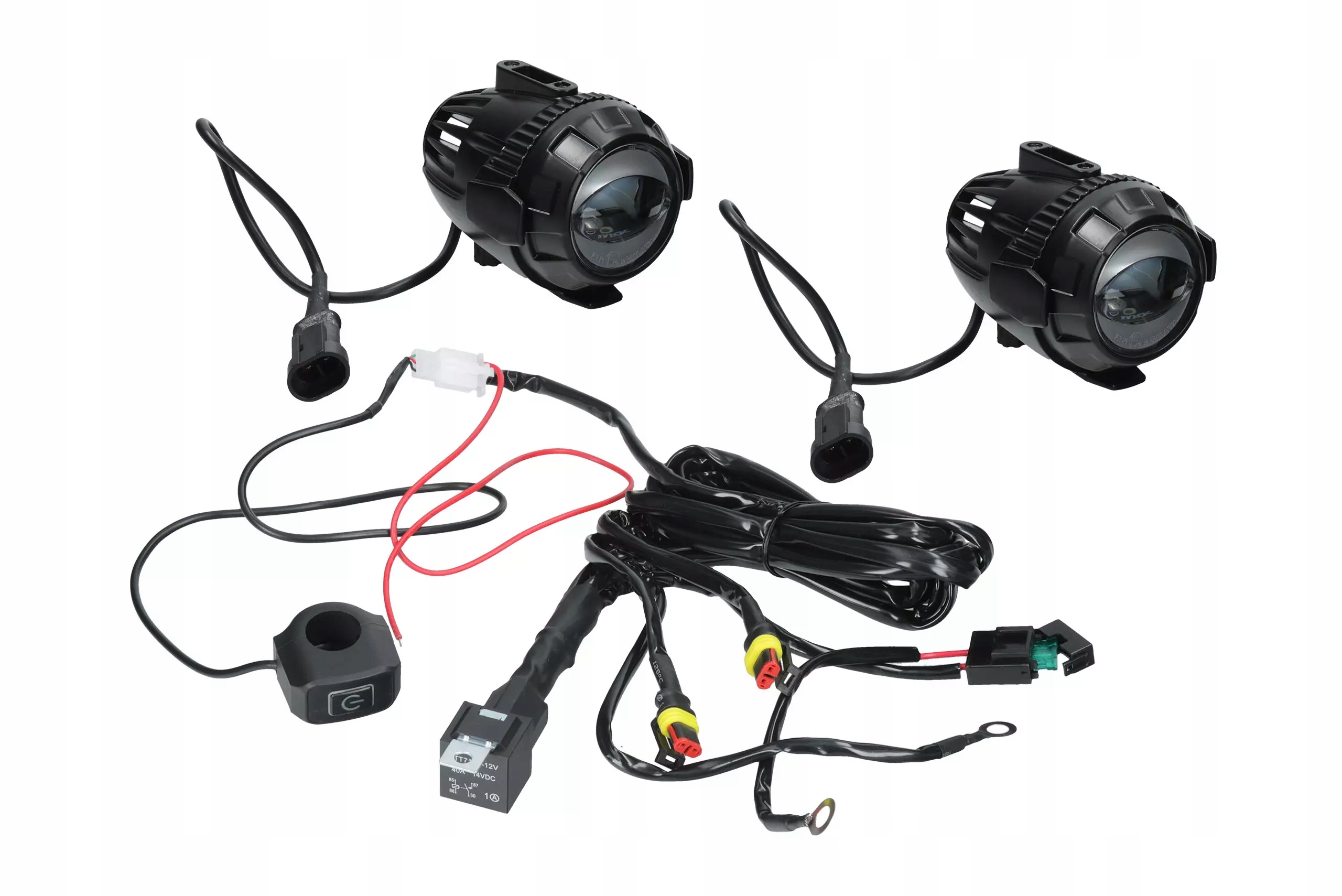 Halogeny lampy Led Hlp X1 z mocowaniem wiązką instalacji i przełącznikiem
