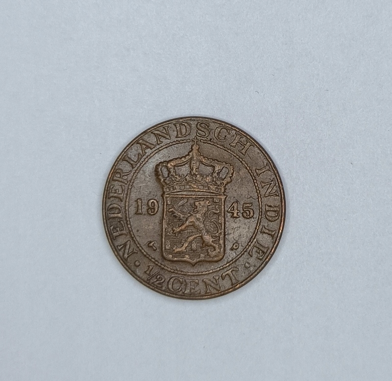 INDIE HOLENDERSKIE - 1/2 CENT 1945 (3)