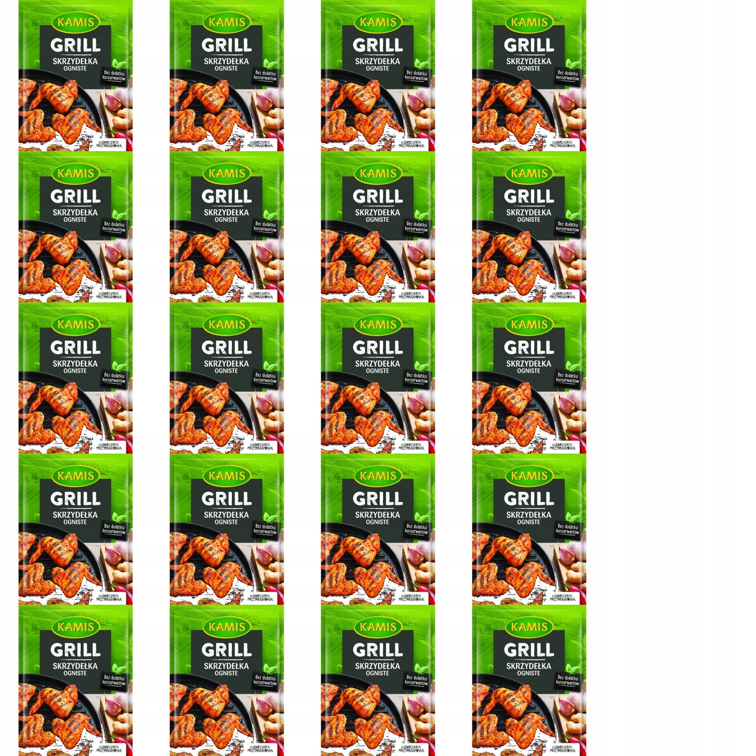 20 x 20 g Kamis gril s ohnivými křidélky Karton