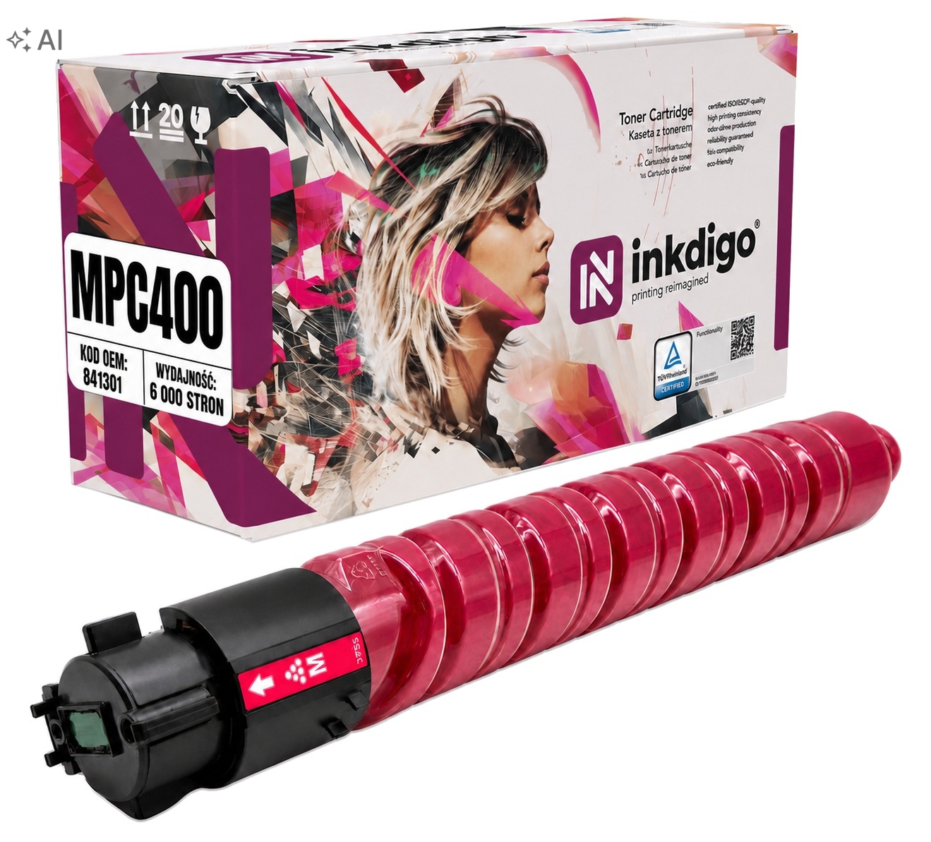 Nový toner Magenta Náhrada 841556 841301 pro Ricoh Aficio Mp C300 Mp C400