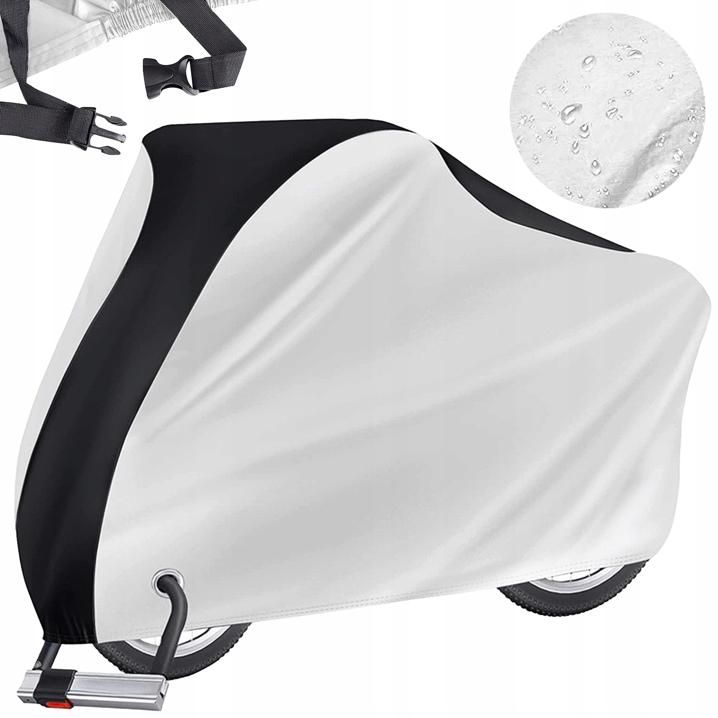 Największy Wodoodporny Pokrowiec na Rower Skuter Motocykl 200x110x70 cm