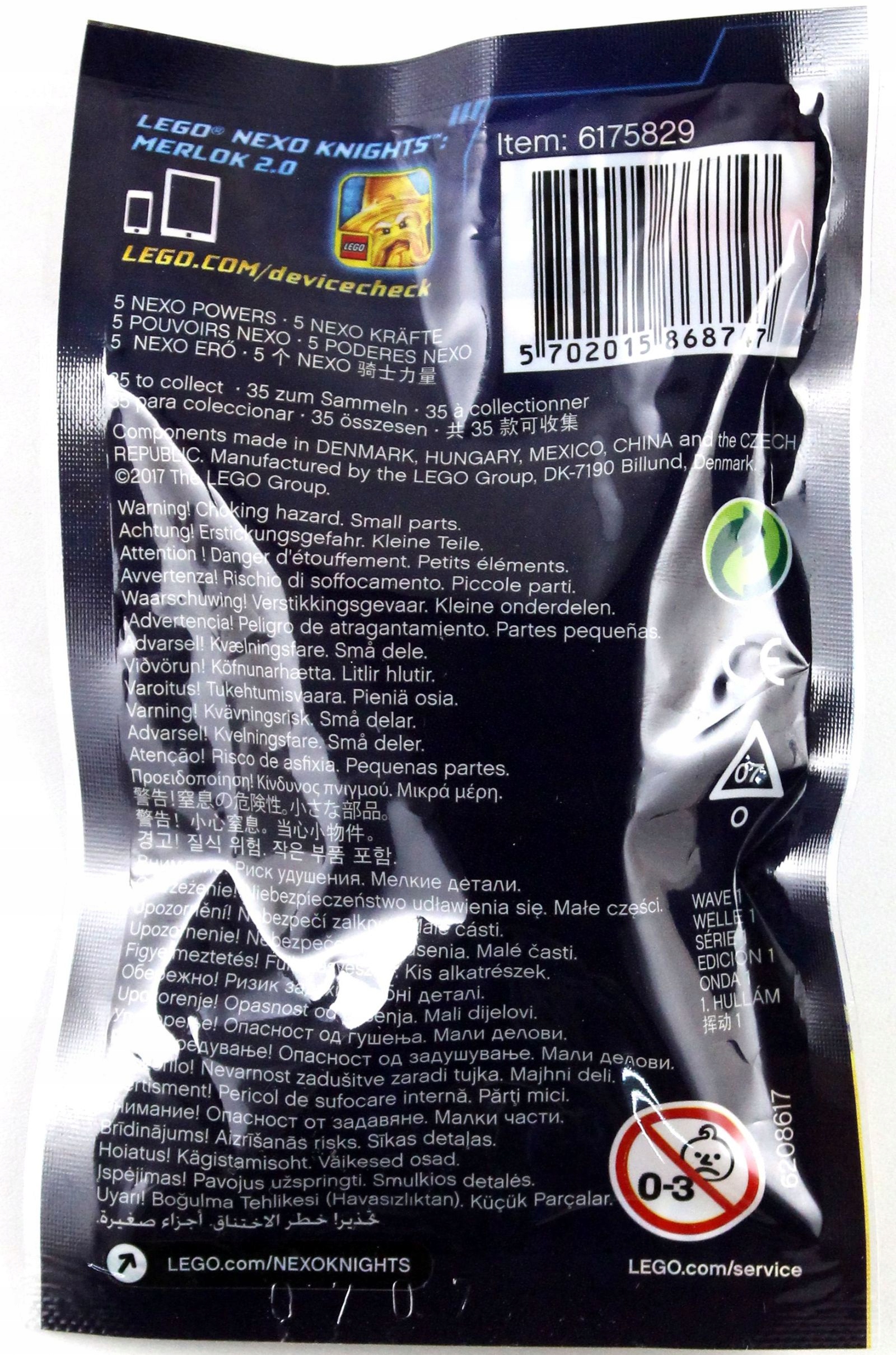 LEGO NEXO KNIGHTS MOCE NEXO, FALA 1 (70372) [KLOCKI] Marka LEGO