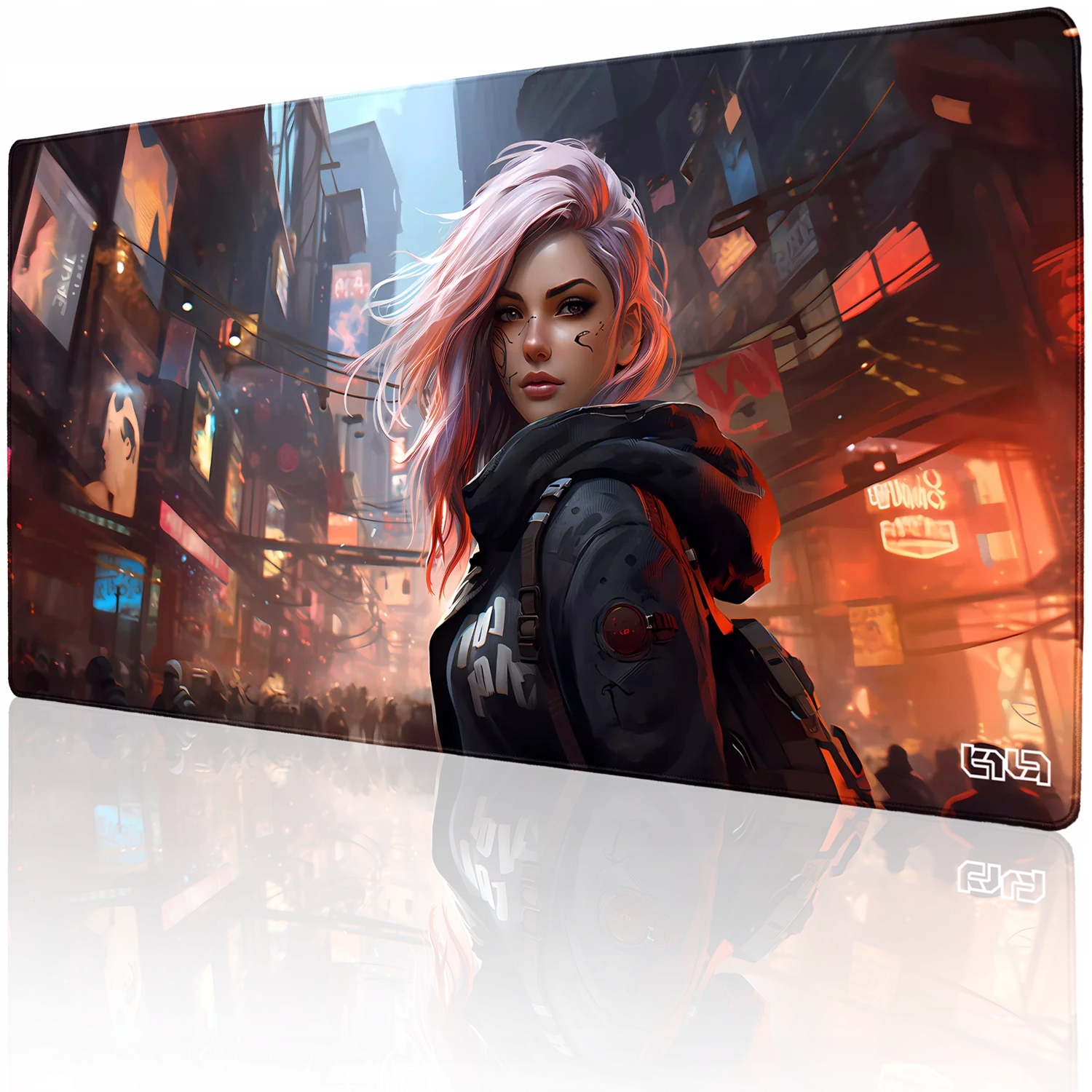 Podložka Pod Klávesnici Přeplněné Kjóto 100x50 Tilt Velká XL Gamingová