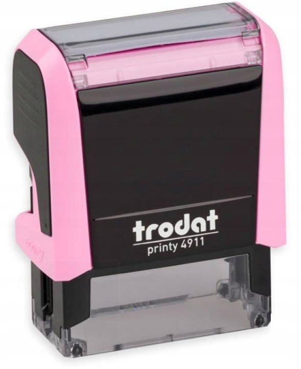 PIECZĄTKA FIRMOWA AUTOMAT TRODAT 4911 5 linii 38x14mm PASTEL RÓŻ JAKOŚĆ
