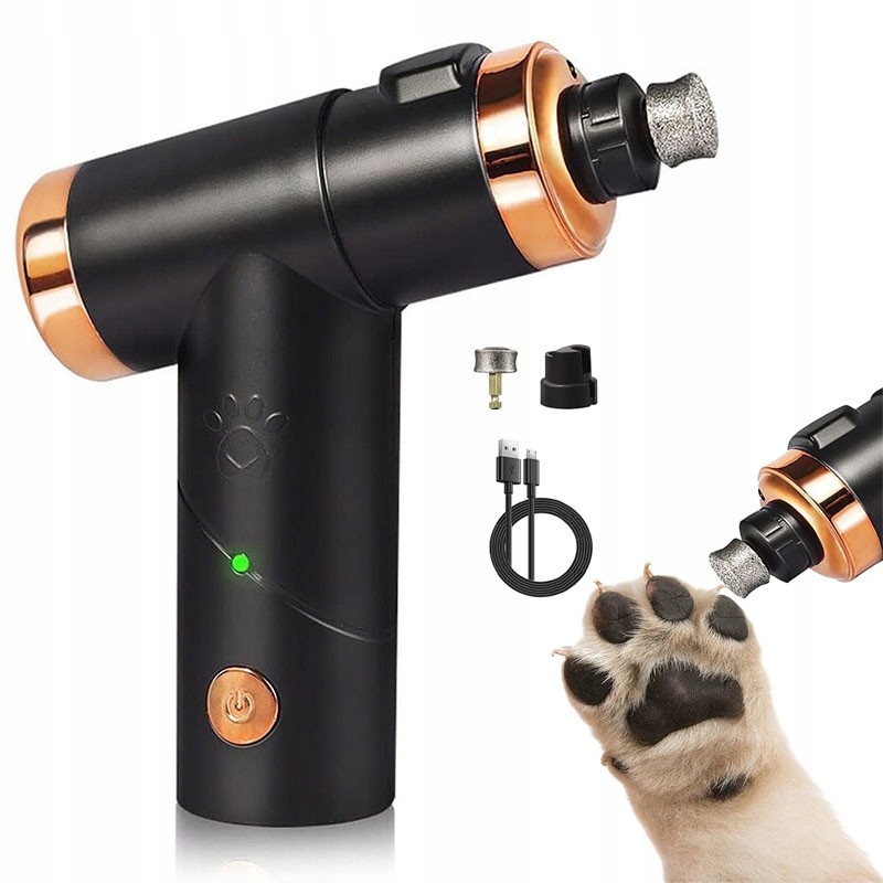 Strojek na stříhání psů Elektrický Pilník Na Drápy profesionální 2 rychlosti Led světlo