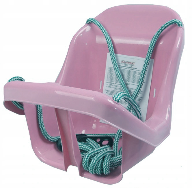 SOLIDNA HUŚTAWKA KUBEŁKOWA KOLOROWA Z PASEM Marka bez marki