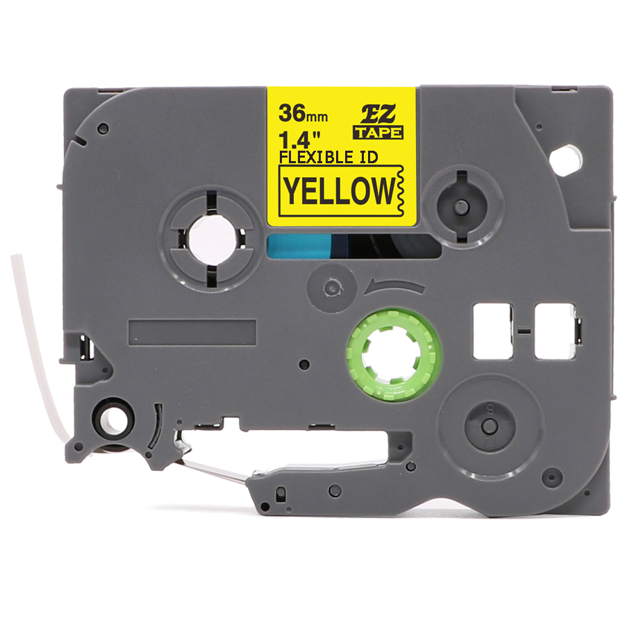 TAŚMA DO BROTHER TZe-FX661 36MM Żółty ELASTYCZNA