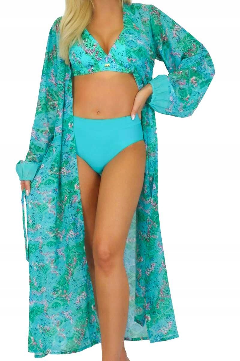 Self Pareo dámský letní přehoz na pláž 14 D81SZ 36 zelený One Size