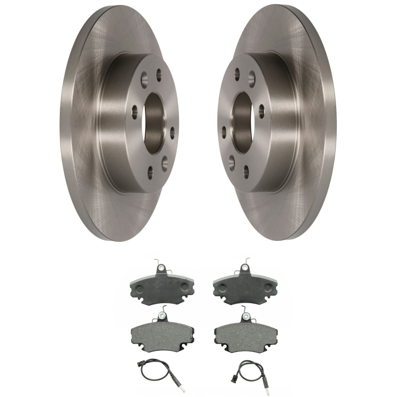 2x 214 - ДИСКИ + КОЛОДКИ ПЕРЕДНИЕ DACIA LOGAN SANDERO CLIO II