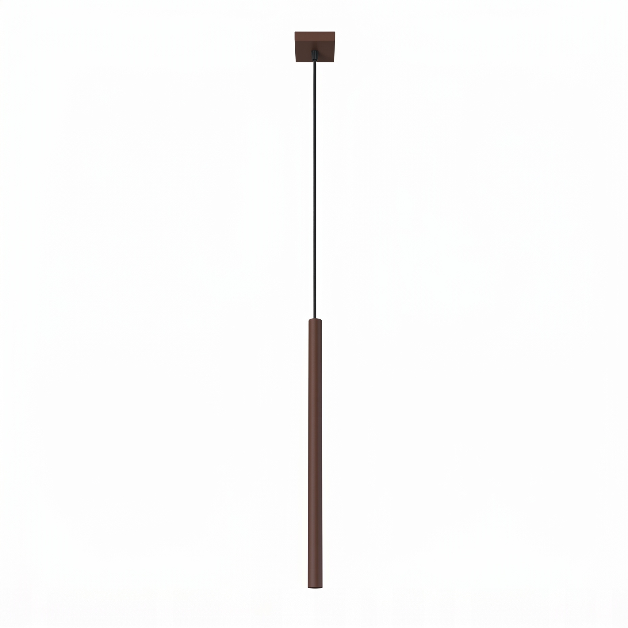 Závěsná lampa Zwis Tuba stropní dlouhá G9 Pastelo 1 hnědá Sollux