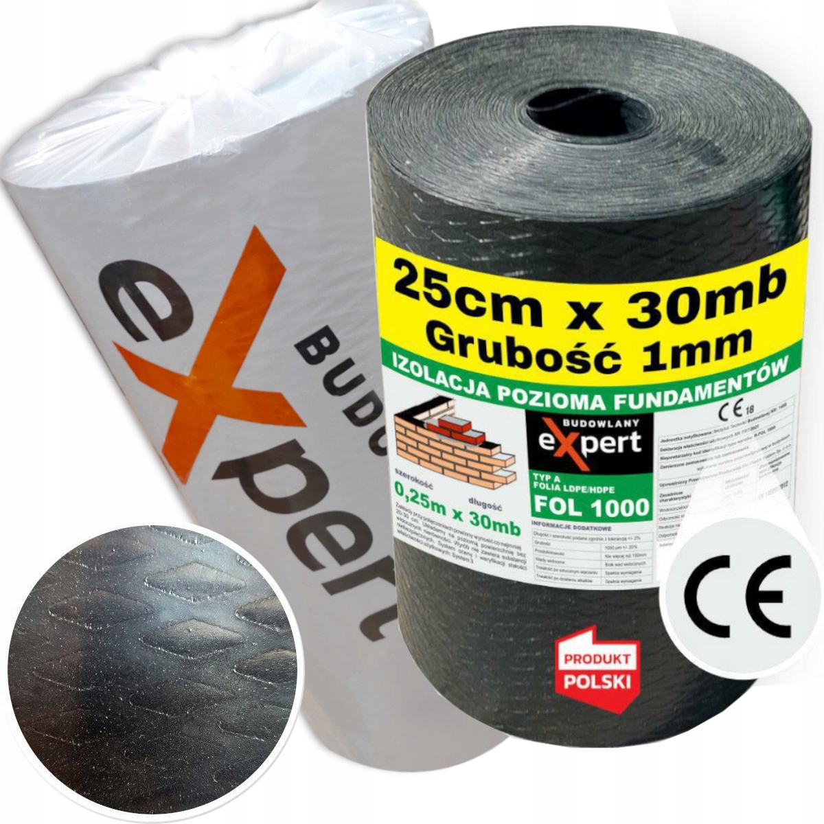 Горизонтальная изоляция для фундамента MURLATY аттестованная пленка фундамента 1MM