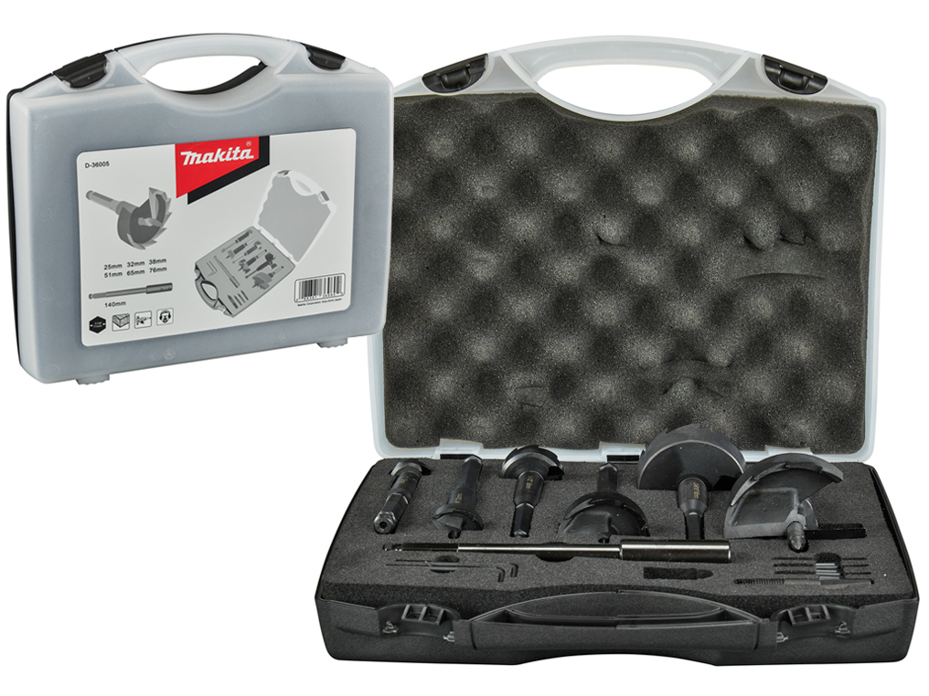 MAKITA D36005 wiertła samowiercące drewno 25-76mm