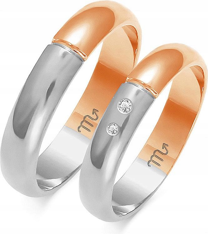 Zlatý snubní prsten na svatba pro pár 585, 20 21 22, dámský, pánský, s gravírováním